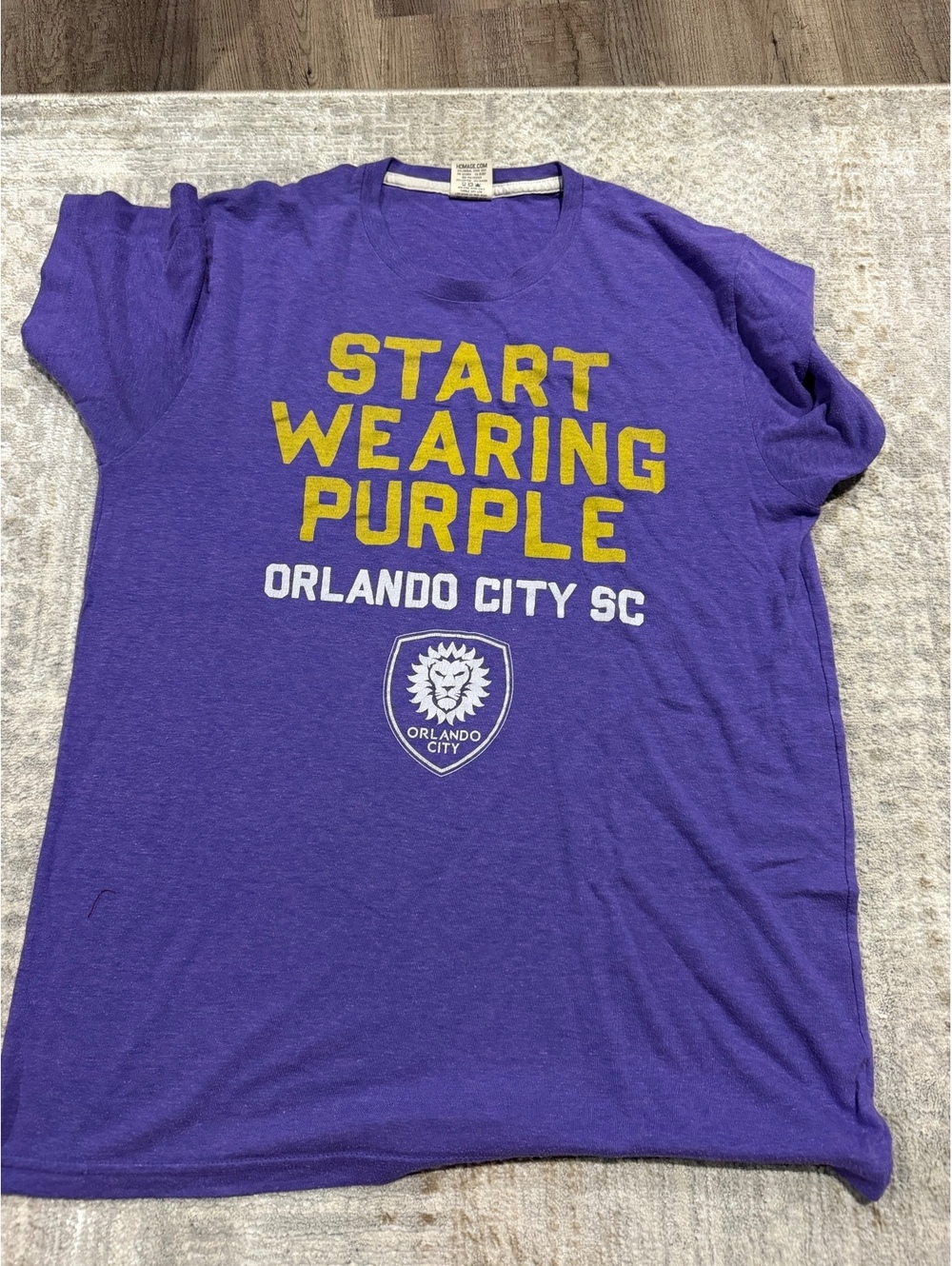 Homage Orlando City SC 'Start Wearing Purple' Men's T-Shirt Large